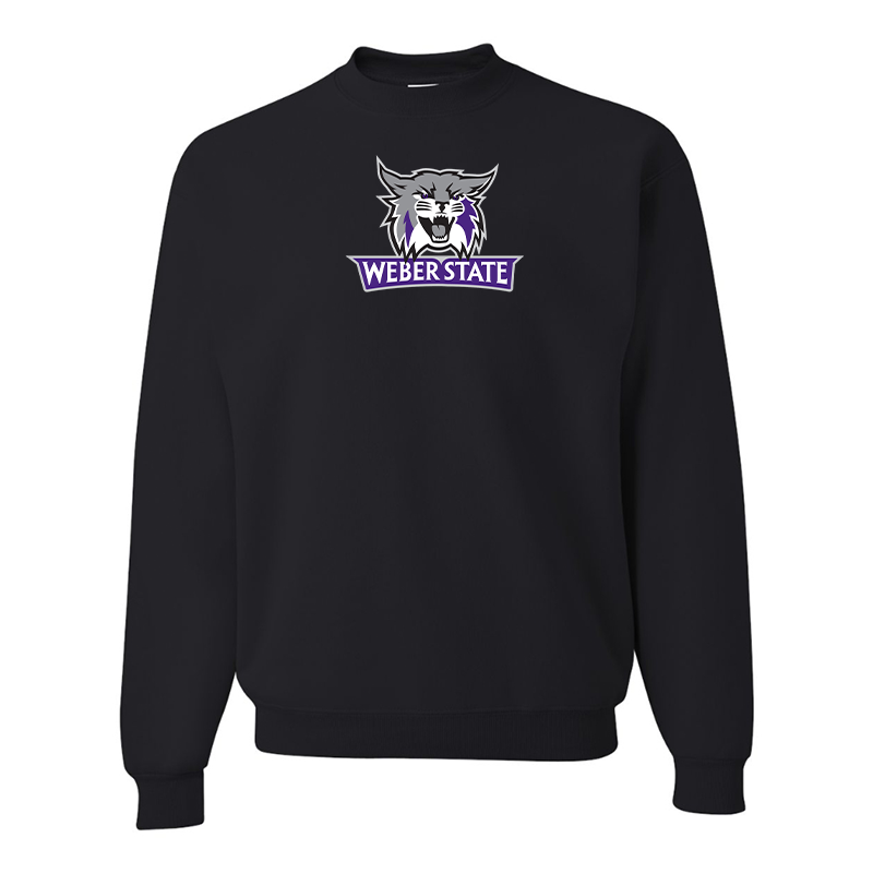 Men's Weber State Wildcats JERZEES NuBlend Crewneck Sweatshirt